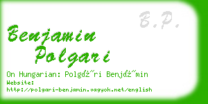 benjamin polgari business card
